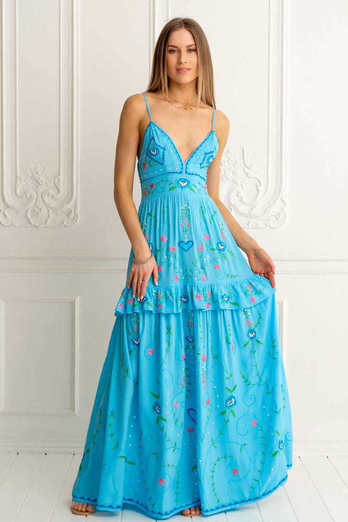 Mediterranean Dreams Maxi Slip - PRE ORDER