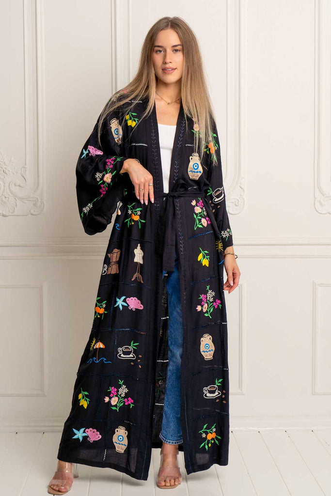 Mediterranean Jewel Kimono