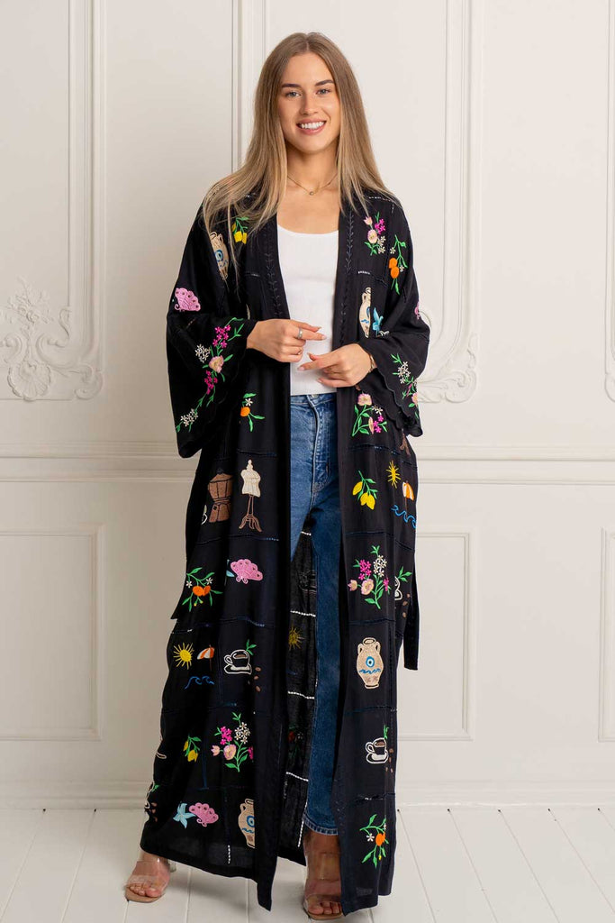 Mediterranean Jewel Kimono